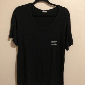 Brandy Melville Mermaids Don’t Do Homework Tee